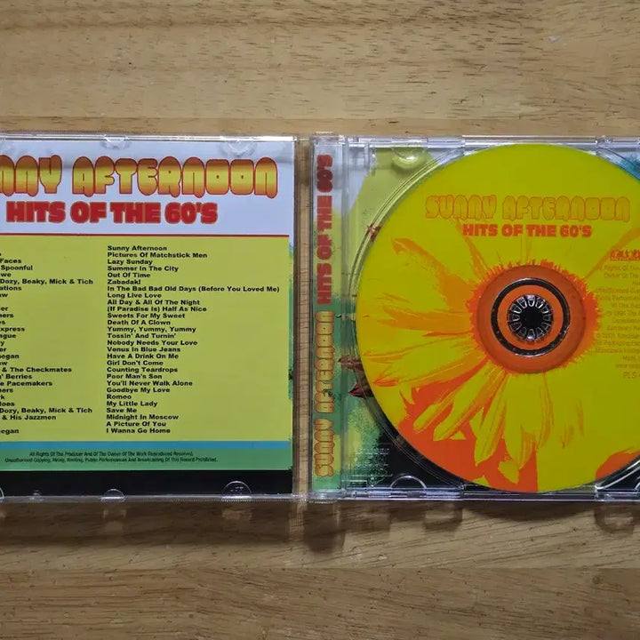 [BUNJANG] Sunny Afternoon Hits of the 60s CD / CD 음반 Sunny Afternoon Hits of the 60s