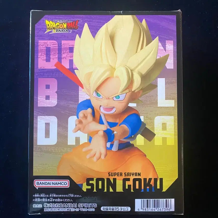 [BUNJANG] Dragon Ball DAIMA Super Saiyan Goku Figure with Panel (Unsealed) / 드래곤볼 DAIMA 초사이어인 손오공 판넬 포함 미개봉
