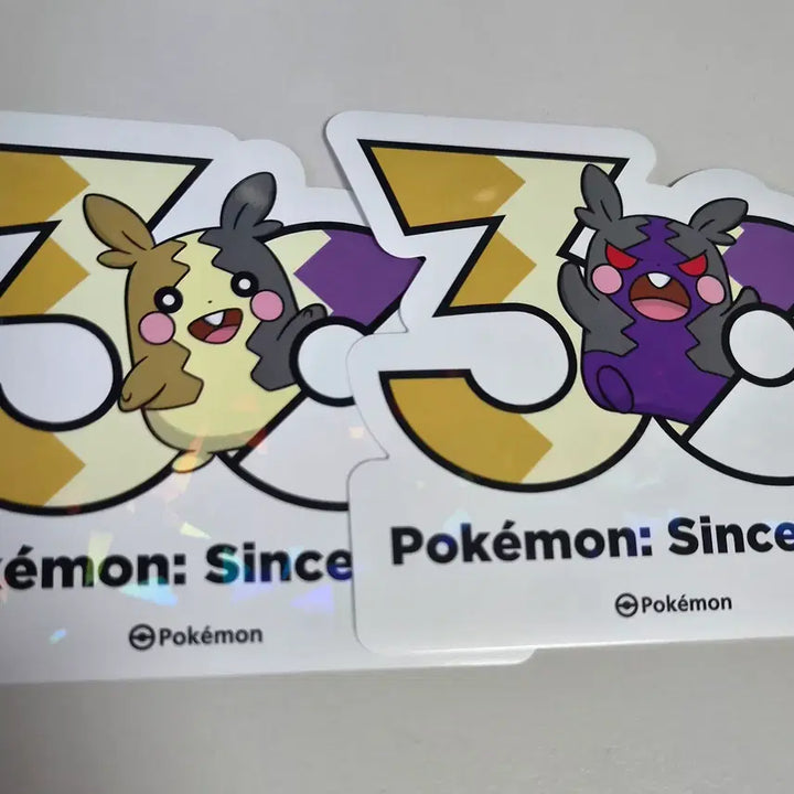 [BUNJANG] Pokemon 30th Anniversary Logo Sticker Morpeko Set / 포켓몬 30주년 로고 스티커 모르페코 판매합니다.