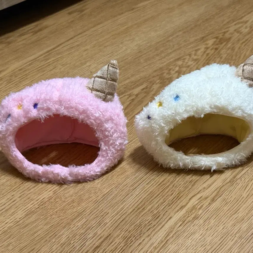 [BUNJANG] MINITIN Ice Cream Plush Keychain Hat / 미니틴 아이스크림 플러시키링 모자
