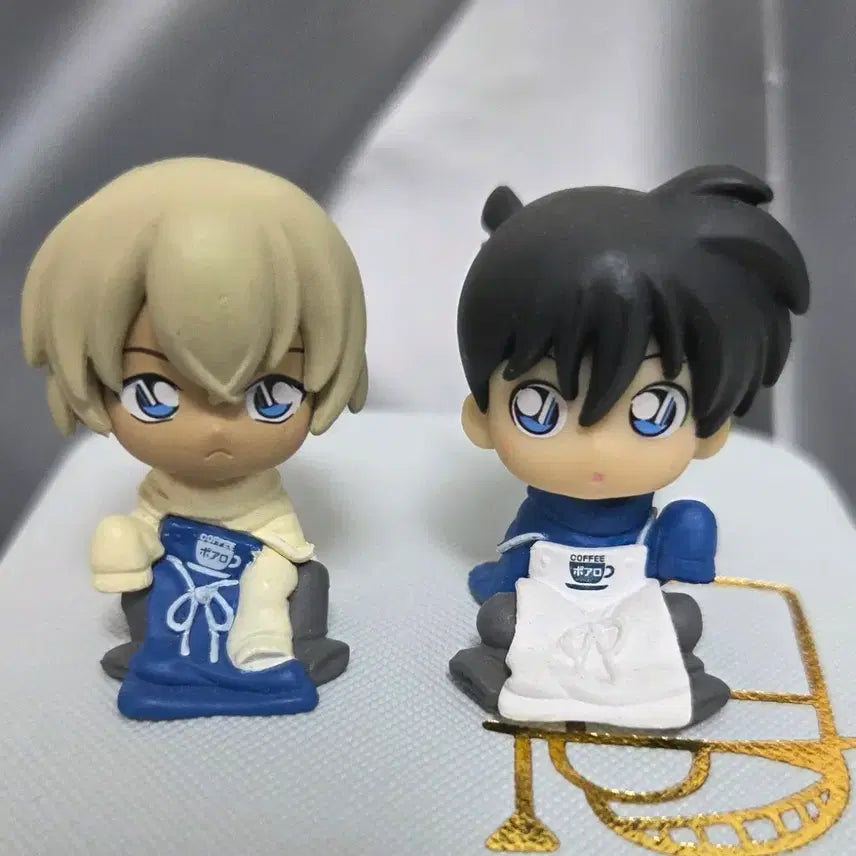[BUNJANG] Detective Conan Chijimase Poirot Ver. Amuro &amp; Conan Figure Set / 코난 포와로 치지마세 아무로, 코난