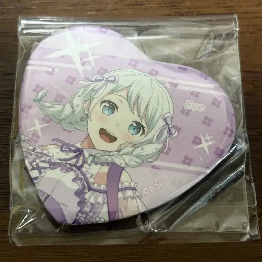 [BUNJANG] BanG Dream! Eve Heart Can Badge / 뱅드림 이브 하트 캔뱃지
