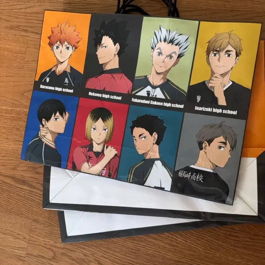[BUNJANG] Haikyuu!! Jirori Pop-Up Shopping Bag / 하이큐 지로리 팝업 쇼핑백 쿠로오 켄마 히나타 카게야마 미야 보쿠토