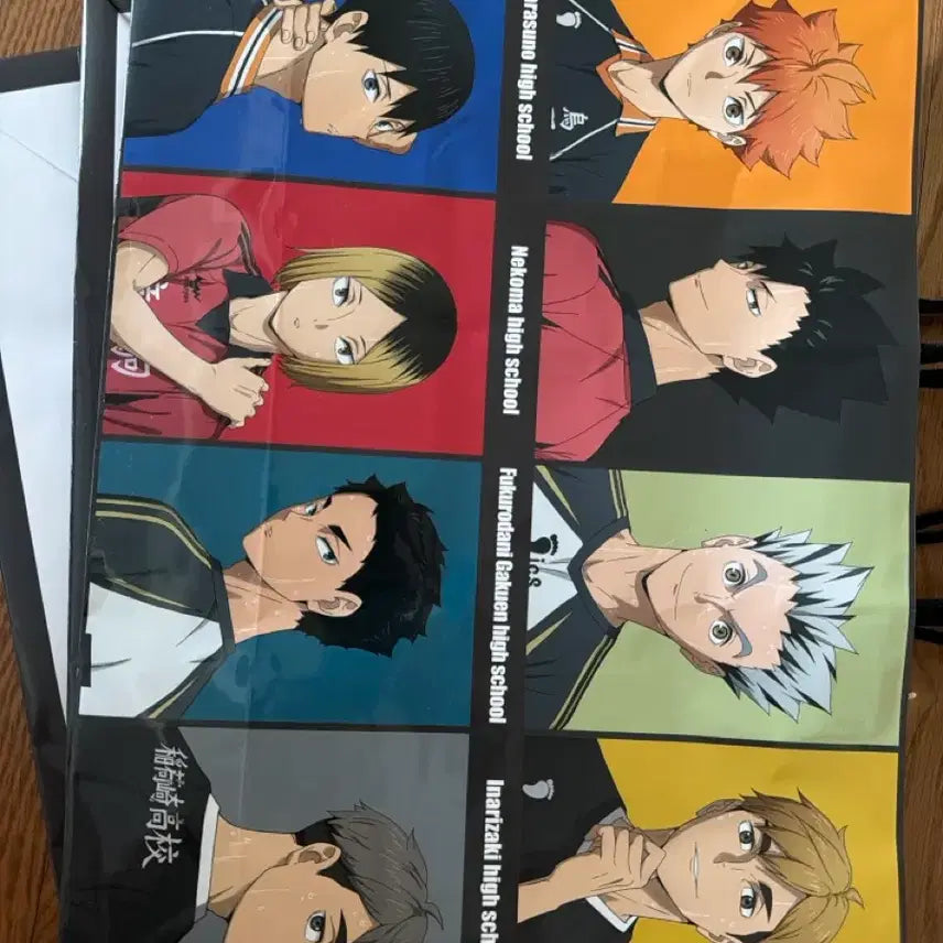 [BUNJANG] Haikyuu!! Jirori Pop-Up Shopping Bag / 하이큐 지로리 팝업 쇼핑백 쿠로오 켄마 히나타 카게야마 미야 보쿠토