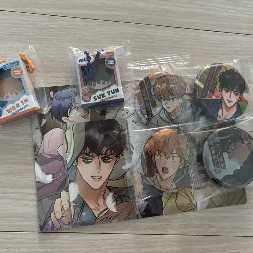 [BUNJANG] 100% Clean Up Snap Pack Postcard + Photocard, Boissiregi Keyring, Yeonwoo Badge, Marchen &amp; Bom Sweet Home Bundle Set / 백퍼센트클린업 스냅팩 뽀시래기키링 석연우인 뱃지 메르헨 봄스윗홈일괄 수포