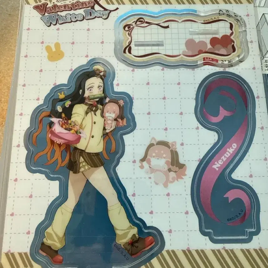 [BUNJANG] Demon Slayer Nezuko Valentine Acrylic Stand / 귀멸의칼날 네즈코 발렌타인 아크릴