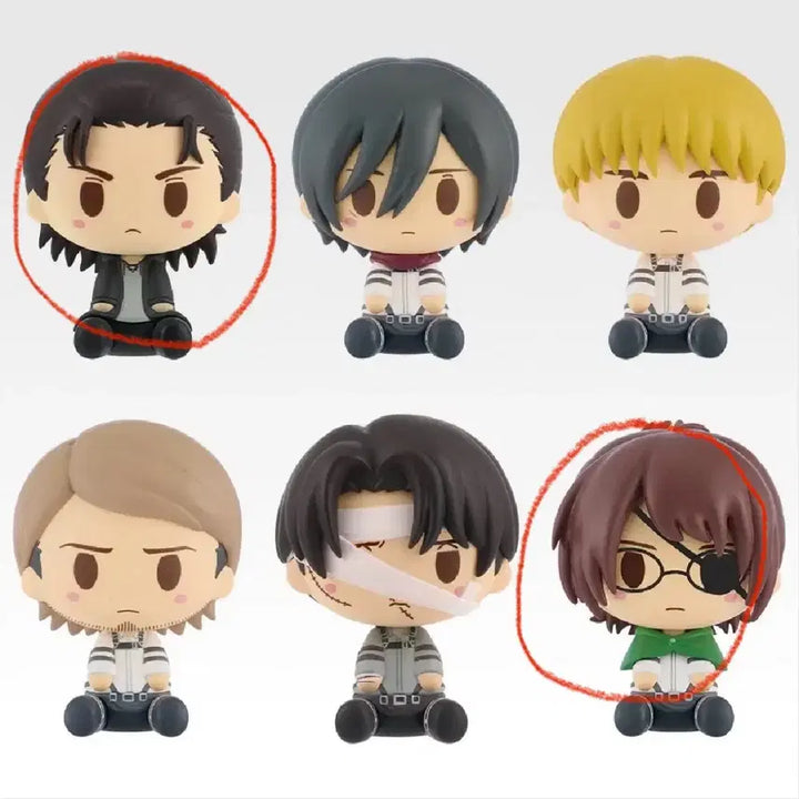 [BUNJANG] Attack on Titan Choco-Noko Figures (H/I Prize) - Individual Sale / 진격의 거인 각자의결의 H상, I상 초코노코 개별판매