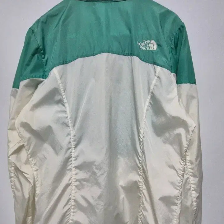 [BUNJANG] The North Face Tencel Windbreaker Jacket Green/White Size 90 / 노스페이스 바람막이 윈드브레이커 텐젤 그린 화이트 90