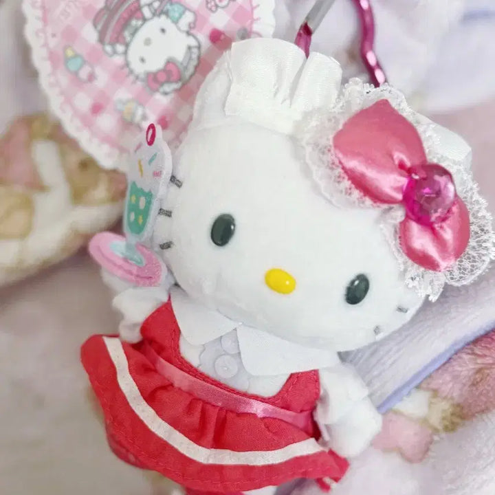 [BUNJANG] Hello Kitty Lovely Frill Mascot Maid Charm / 헬로키티 러블리프릴 마스코트 메이드