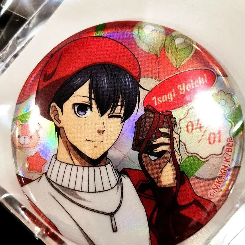 [BUNJANG] Blue Lock Valentine Birthday Series Chigiri Hyoma &amp; Isagi Yoichi Can Badges / (새상품) 블루록 발렌타인 생일 시리즈 치기리 효마 이사기 요이치 캔뱃지