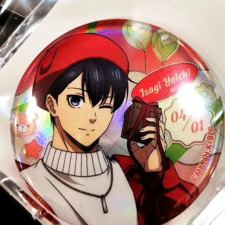 [BUNJANG] Blue Lock Valentine Birthday Series Chigiri Hyoma &amp; Isagi Yoichi Can Badges / (새상품) 블루록 발렌타인 생일 시리즈 치기리 효마 이사기 요이치 캔뱃지
