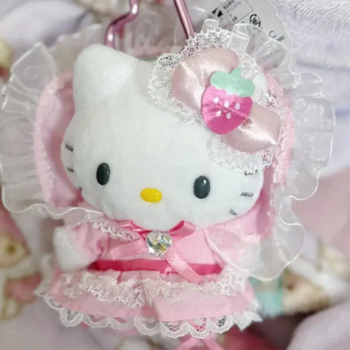 [BUNJANG] Sanrio Hello Kitty Lovely Frills Maid Mascot Charm (Pink) / 헬로키티 러블리프릴 마스코트 메이드 핑크