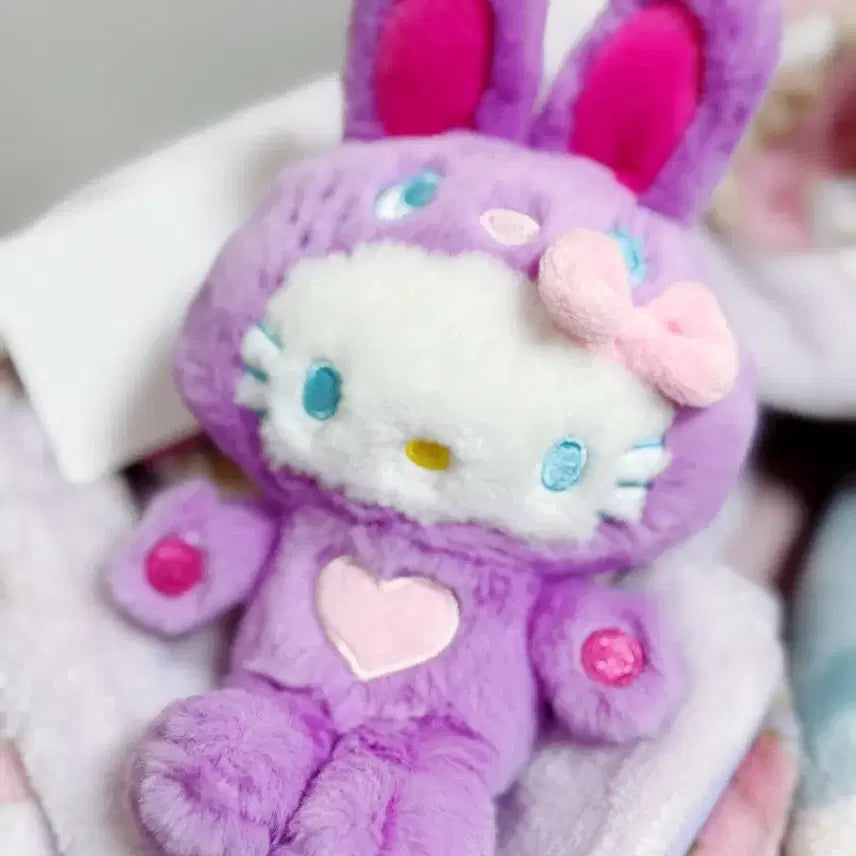 [BUNJANG] Hello Kitty 50th Anniversary Nakajima Purple Mascot Plush / 헬로키티 50주년 나카지마 퍼플 보라 마스코트 인형