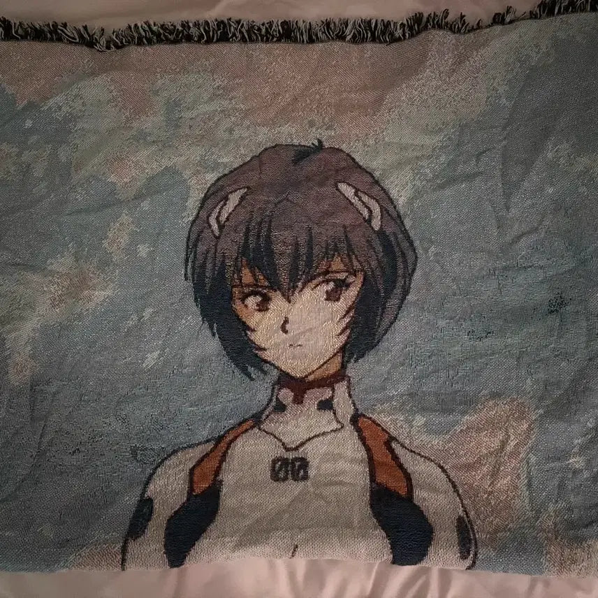 [BUNJANG] Mahagrid x Evangelion Rei Ayanami Blanket / 마하그리드 에반게리온 레이 담요