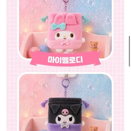 [BUNJANG] Sanrio Mini Drawstring Pouch Airpod Case / 최저가)산리오 미니조리개파우치 에어팟케이스(키티폼폼푸린포차코한교동초코캣등