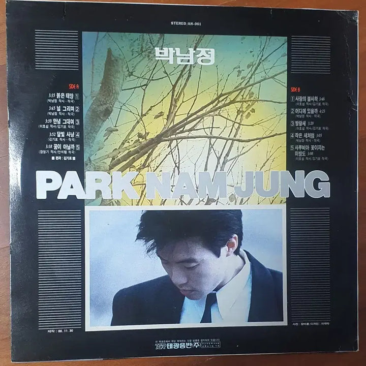 [BUNJANG] Park Nam Jung 2nd Album Autographed Vinyl LP / 싸인반.박남정2집LP.nm