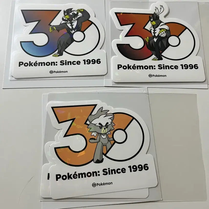 [BUNJANG] Pokemon 30th Anniversary Sticker Set: Chi-you-ma &amp; Urshifu / 포켓몬 30주년 스티커 치고마+우라오스
