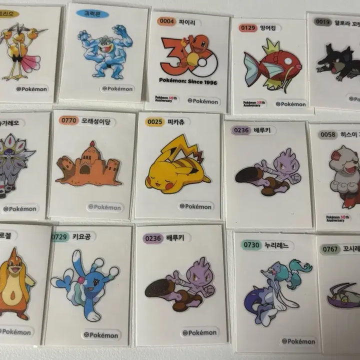 [BUNJANG] Pokemon Bread Stickers (Tti-bu-ssil) Season 1-5 / 구매교환) 포켓몬스터 띠부씰 시즌5 4 3 2 1 포켓몬빵 교환