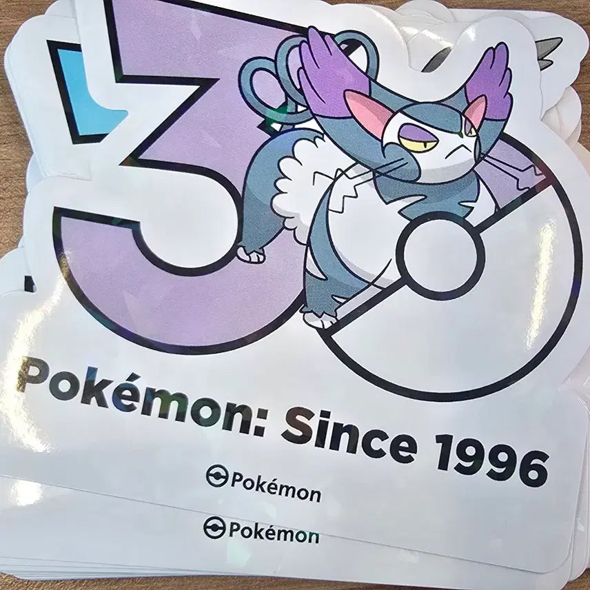 [BUNJANG] Pokemon 30th Anniversary Mon-nyangi Sticker / 포켓몬 30주년 스티커 몬냥이 판매합니다