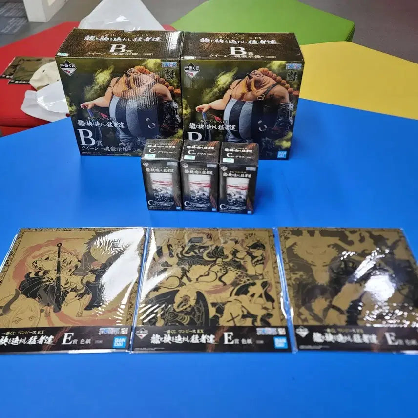 [BUNJANG] One Piece Ichiban Kuji Figures, Cups, Shikishi, Standee, and Keychain / 원피스 제일복권 B상퀸 C상컵 E상색지 미개봉품