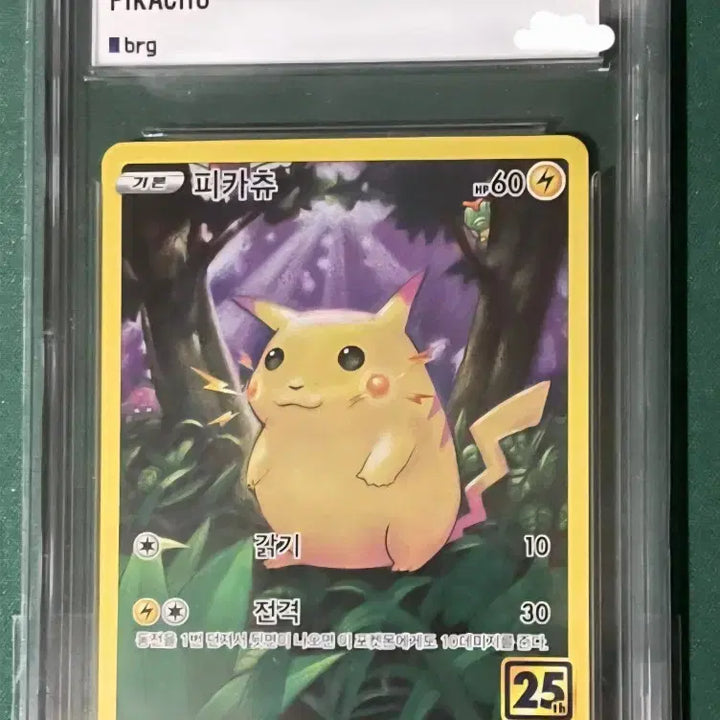 [BUNJANG] Pokemon 25th Anniversary Pikachu Trading Card BRG 9 / 포켓몬카드 25주년 피카츄 brg 9