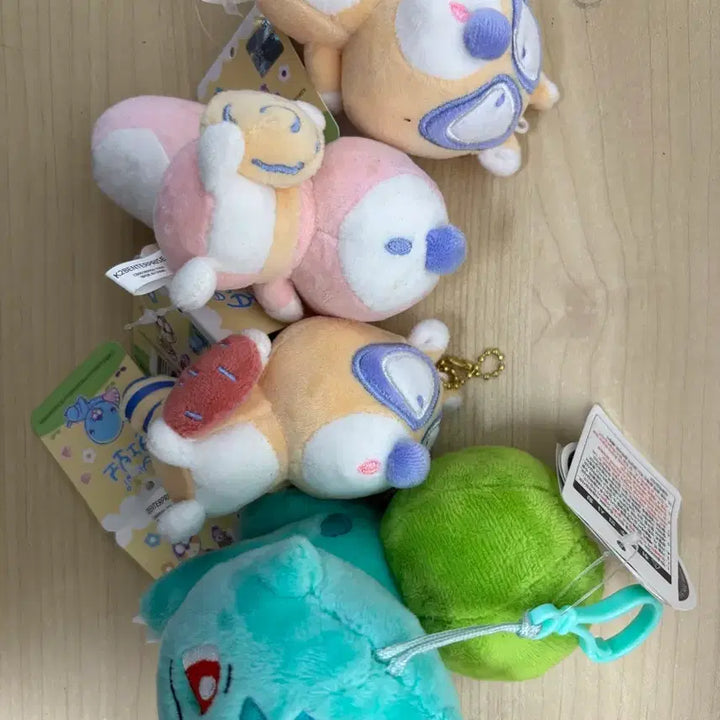 [BUNJANG] Bonobono Porori Neoburi &amp; Pokemon Bulbasaur Bundle Set / 일괄) 보노보노 포로리 너부리/포켓몬 이상해씨