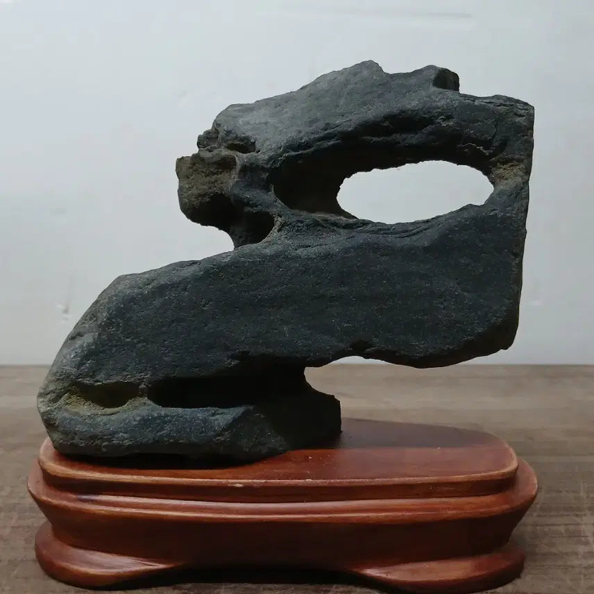 [BUNJANG] Namhangang Natural Stone with Through Hole / 수석 자연수석 남한강 관통석