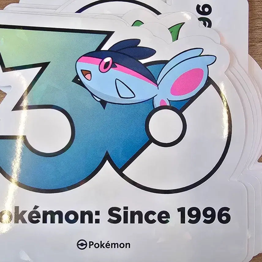 [BUNJANG] Pokemon 30th Anniversary Fluorescent Fish Sticker / 포켓몬 30주년 스티커 형광어 판매합니다