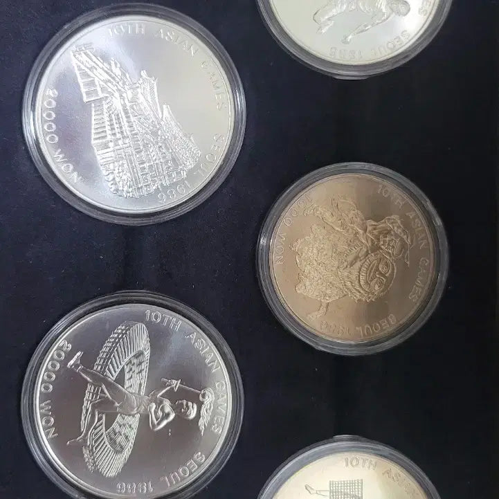 [BUNJANG] 1986 Asian Games Commemorative Coin Set (5 Types) / 86아시안게임 기념주화 세트 5종