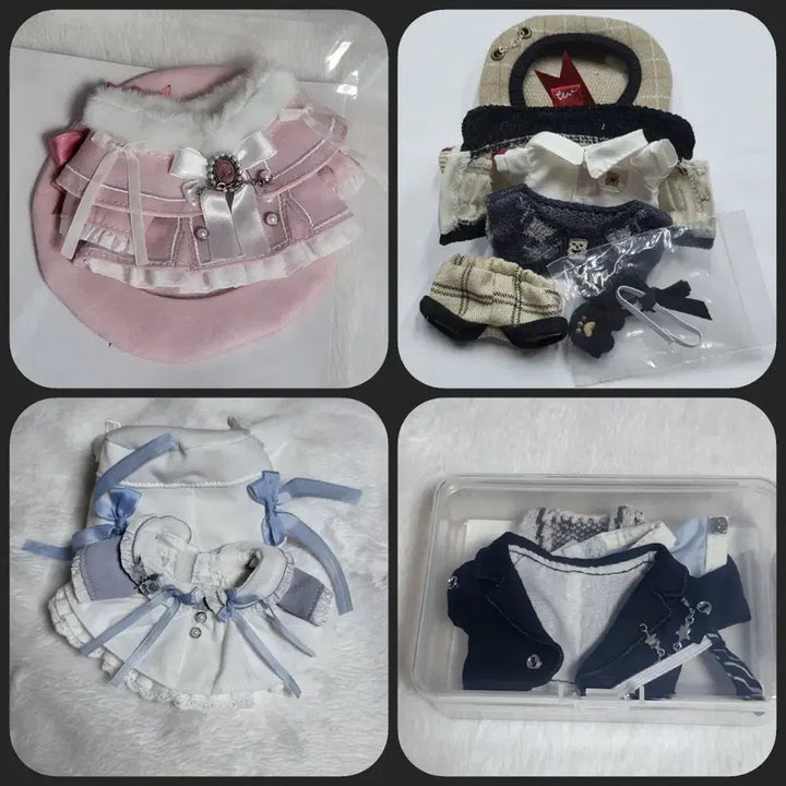 [BUNJANG] Doll Clothes &amp; Dolls (5cm/10cm) - Woob, Rebirth, Lebe, Hana, How are you bear, Latte / 5 10cm인형옷 우블 레브리 어나더 핑크 플르슈연하늘 하우아유베어 라떼