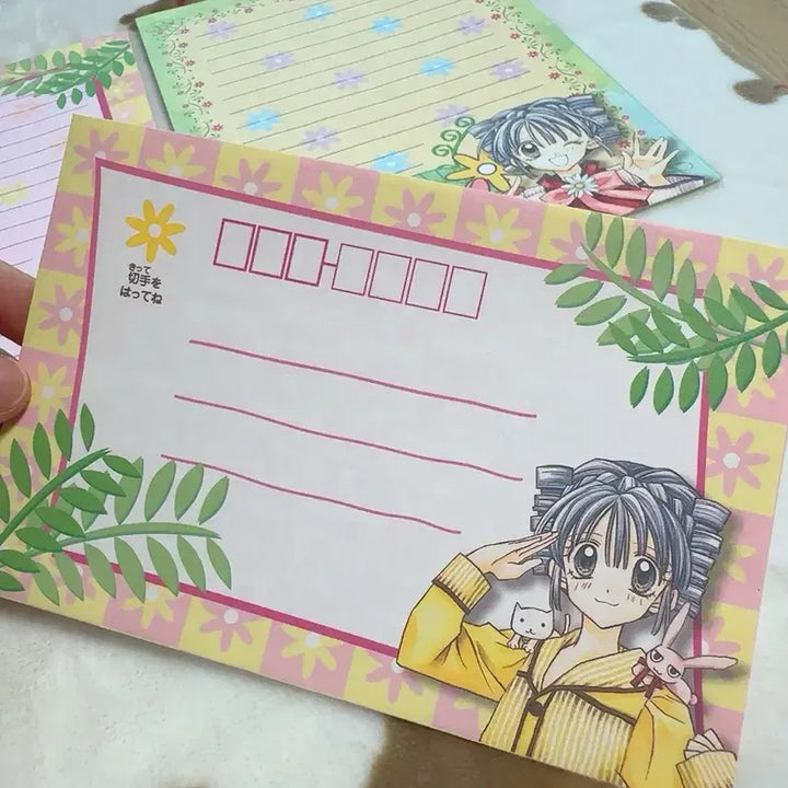 [BUNJANG] Moonlight Angel Letter Set + Sticker / [고전문구]달빛천사 편지세트+스티커1장