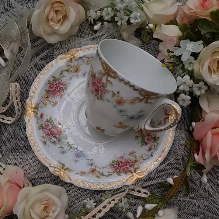 [BUNJANG] Haviland Limoges Teacup Set / 프랑스하빌랜드  리모즈