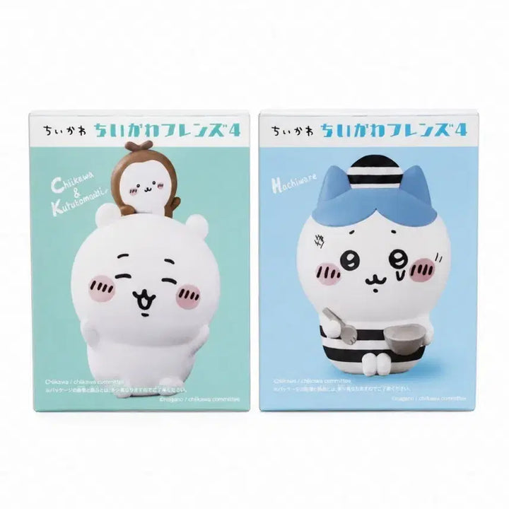 [BUNJANG] Bandai Cheikawa Friends Vol. 4 Sofubi Figure - Cheikawa, Hachiware / 치이카와 프렌즈 4탄 피규어 치이카와 하치와레  먼작귀 반다이 소프비