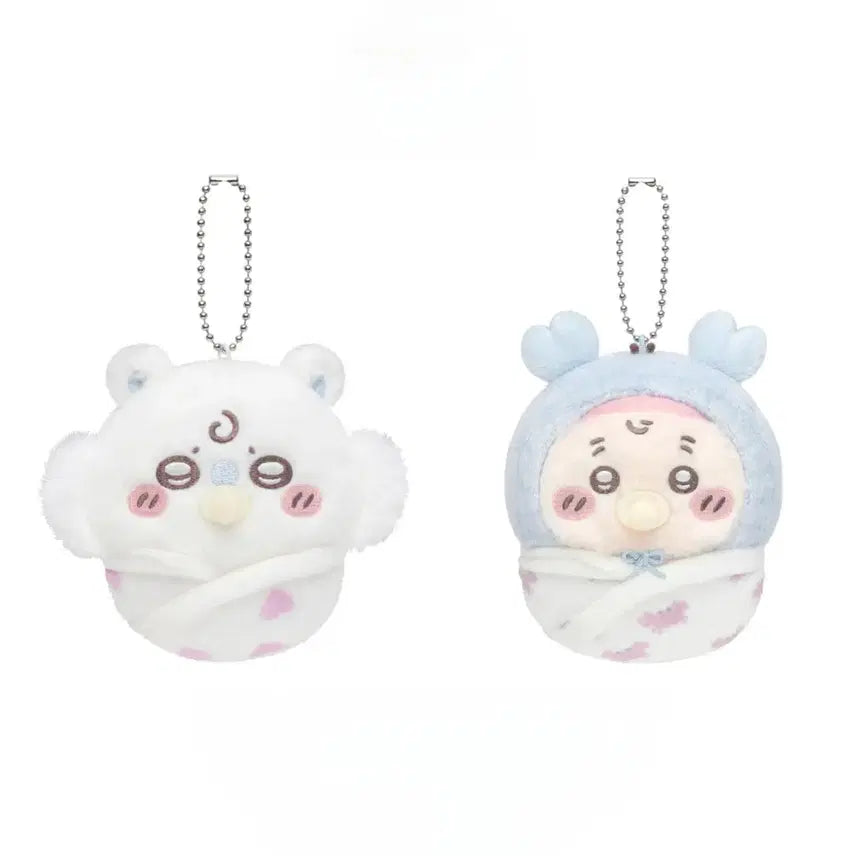 [BUNJANG] Cheikawa Momonga &amp; Kani Baby Mascot Keychain Bundle Set / (쿠지)(일괄) 모몽가 카니 인형 마스코트 키링 베이비 쿠지 치이카와