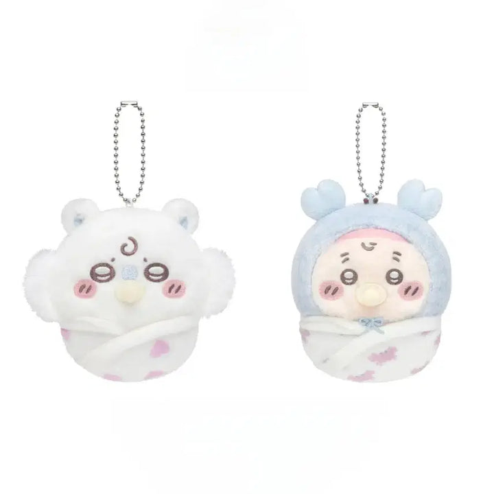 [BUNJANG] Cheikawa Momonga &amp; Kani Baby Mascot Keychain Bundle Set / (쿠지)(일괄) 모몽가 카니 인형 마스코트 키링 베이비 쿠지 치이카와