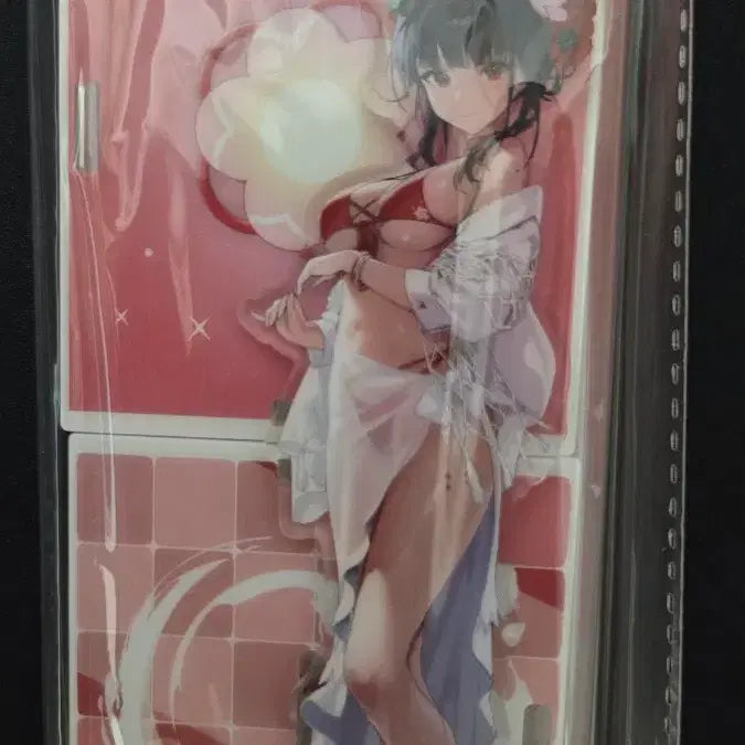 [BUNJANG] N Nikke Acrylic Shower Booth Swimsuit Sakura / [가격제시O]니케 아크릴 샤워부스 수영복