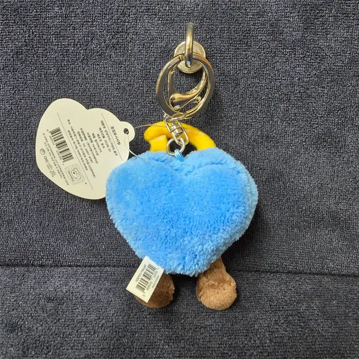 [BUNJANG] Daldal Heart Blue 9cm Keychain Bag Charm Doll / 달달하트 블루 9cm 정품 키링 가방걸이 인형