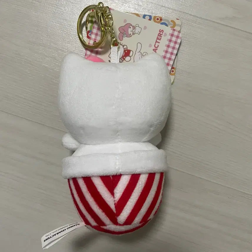 [BUNJANG] Sanrio Hello Kitty Popcorn Cup Bag Charm Doll / 산리오 헬로키티 키티 팝콘 컵 키티 키링 가방걸이 인형