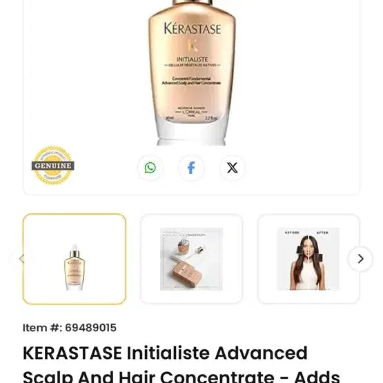 [BUNJANG] Kérastase Initialiste Scalp and Hair Concentrate / 케라스타즈 이니셜리스트 스칼프 앤 헤어 컨센트레이트