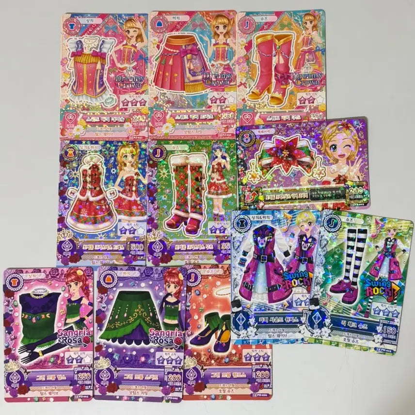 [BUNJANG] Aikatsu! Japanese Cards Bundle Set - Sora, Rira, Hina, Yuri, Momo, Rin / [44장 일괄] 아이카츠 일판 한판 카드 하늘 리라 희나 주리 모모 린