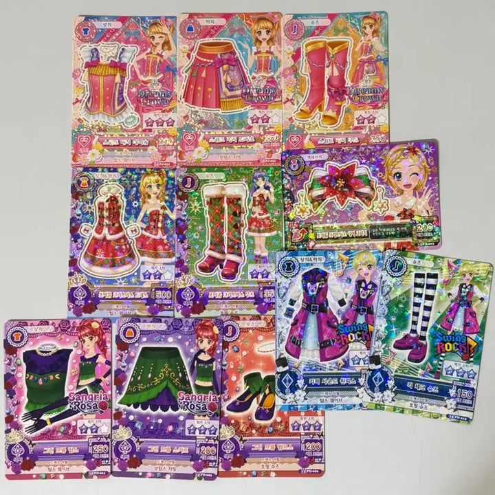 [BUNJANG] Aikatsu! Japanese Cards Bundle Set - Sora, Rira, Hina, Yuri, Momo, Rin / [44장 일괄] 아이카츠 일판 한판 카드 하늘 리라 희나 주리 모모 린