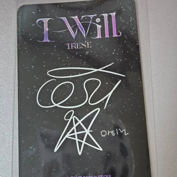 [BUNJANG] Irene I Will Concert Entrance Photocard / 아이린 I will 막콘 입장 포카