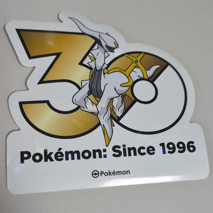 [BUNJANG] Pokemon 30th Anniversary Arceus Logo Sticker / 포켓몬 30주년 로고 스티커 아르세우스 판매합니다.