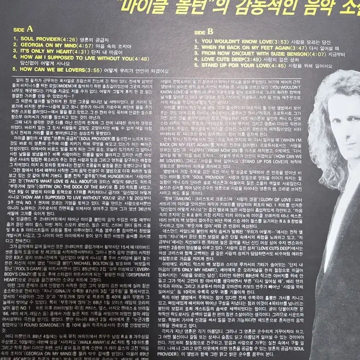 [BUNJANG] Michael Bolton Soul Provider LP / 마이클 볼튼 LP Soul Provider