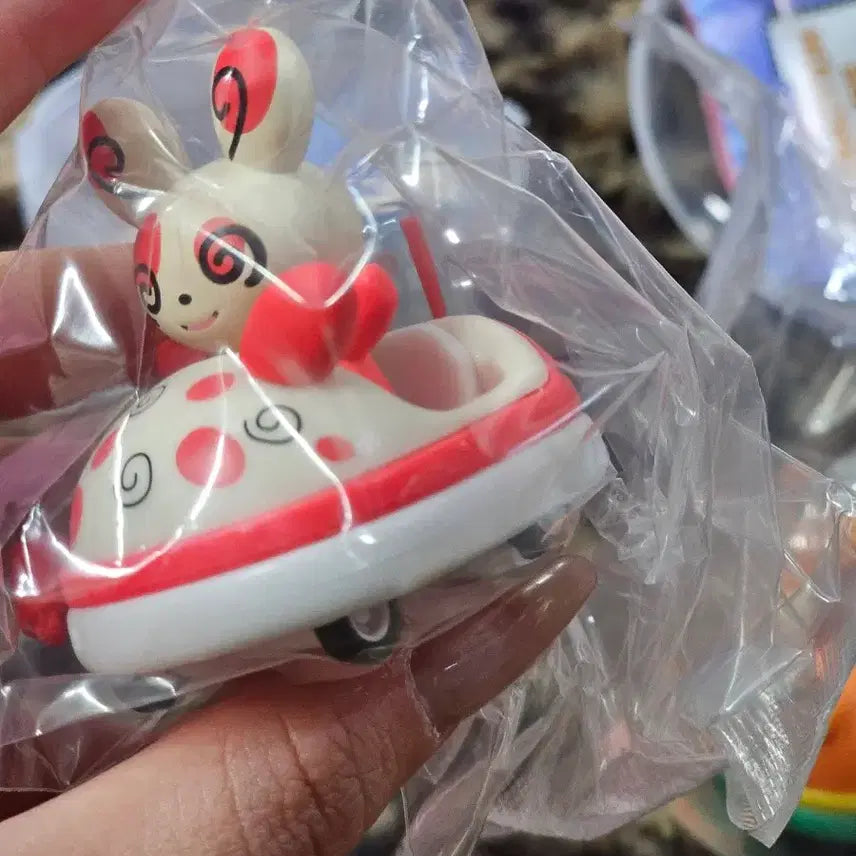 [BUNJANG] Pokemon Bumper Car Figures Alola Vulpix &amp; Iron Boulder Bundle Set / 포켓몬 범퍼카 얼루기 빠르모트 2종 일괄