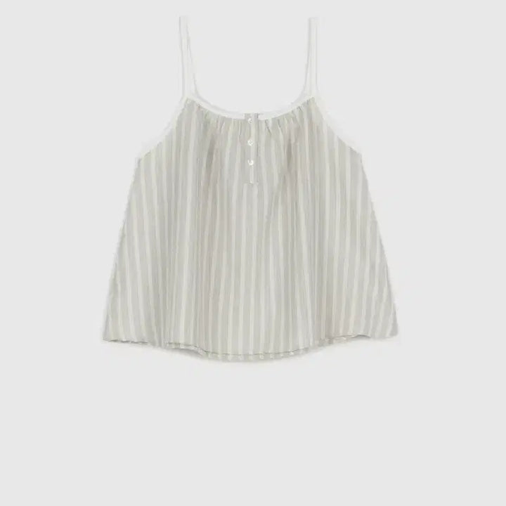 [SOLD OUT] 네세서리 스트라이프 버튼 슬리브리스