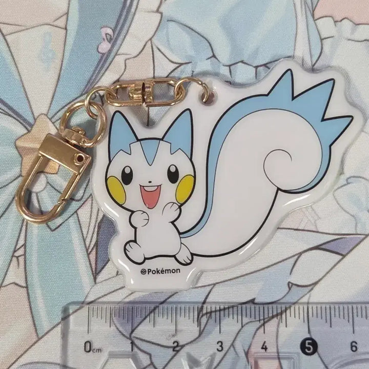 [BUNJANG] Pokemon Pachirisu Flat Squishy Keychain / 포켓몬스터 파치리스 납작말랑이 키링