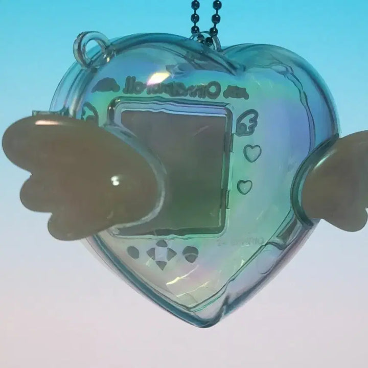 [BUNJANG] Cinnamoroll &amp; Milk Mizuiro Sky Blue Game Console Case Keychain / 시나모롤 &amp; 밀크 미즈이로 하늘색 게임기 케이스 키링