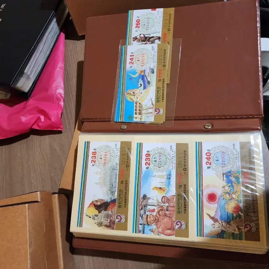 [BUNJANG] Olympic Lottery Tickets and Stamp Collection Box Set / 올림픽복권과 우표발행보관함