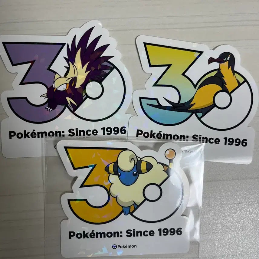 [BUNJANG] Meryf &amp; 30th Anniversary Pokemon Sticker Bundle Set / 메리프 외 30주년 포켓몬 스티커 일괄